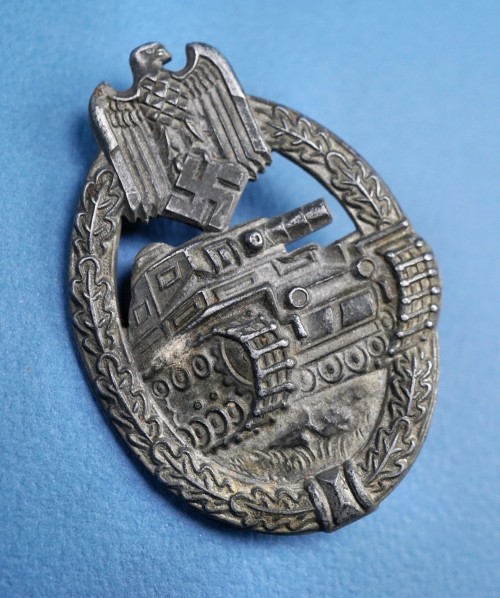 SOLD - Panzer Assault Badge in Silver