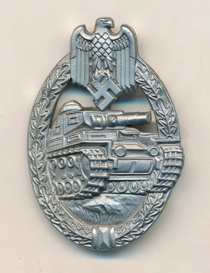 SOLD - Panzer Assault Badge in Silver by Weidemann