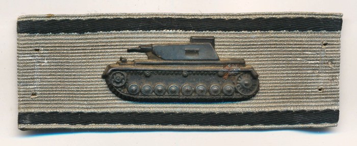 SOLD - Panzer Issue Tank Destruction Badge in Silver