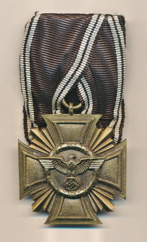 SOLD - Parade Mounted 10 Year NSDAP Service Medal