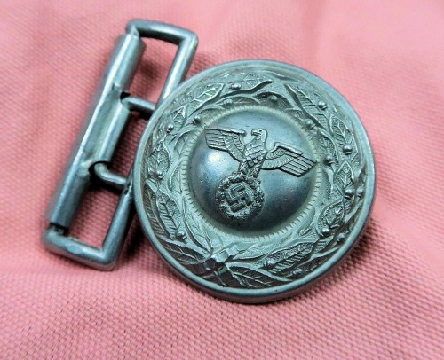 SOLD - Penal administration officer's belt buckle in aluminum