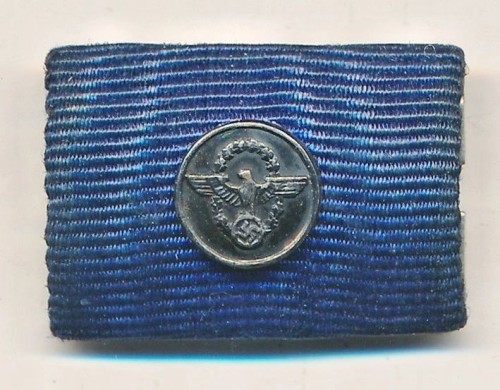 SOLD - Polizei 8 Year Service Medal Ribbon Bar