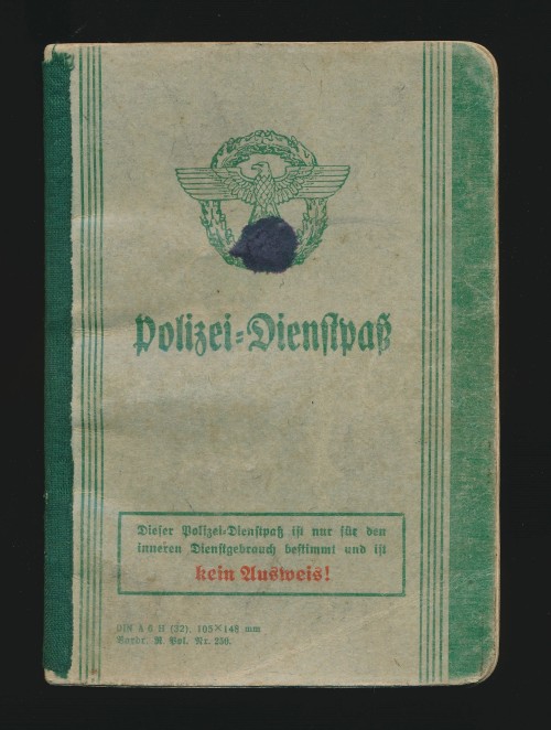 SOLD - Polizei Ausweis