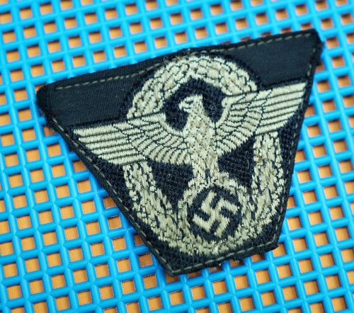 SOLD - Polizei Cap Insignia Cut Off