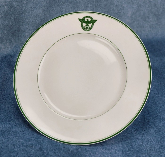 SOLD - Porcelain Polizei Mess Plate