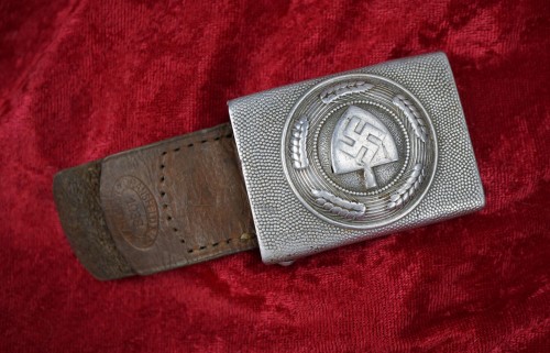 SOLD - RAD Belt Buckle with 1938 leather tab