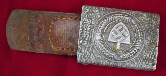 SOLD - RAD Belt Buckle with 1939 dated leather tab