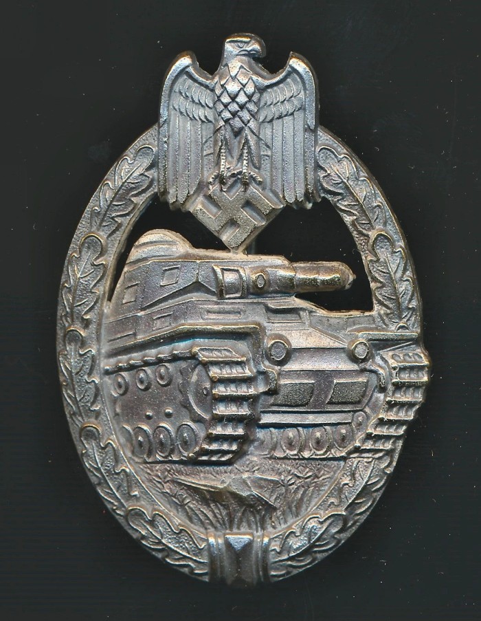 SOLD - RARE Cupal Panzer Assault Badge in Silver by Assmann