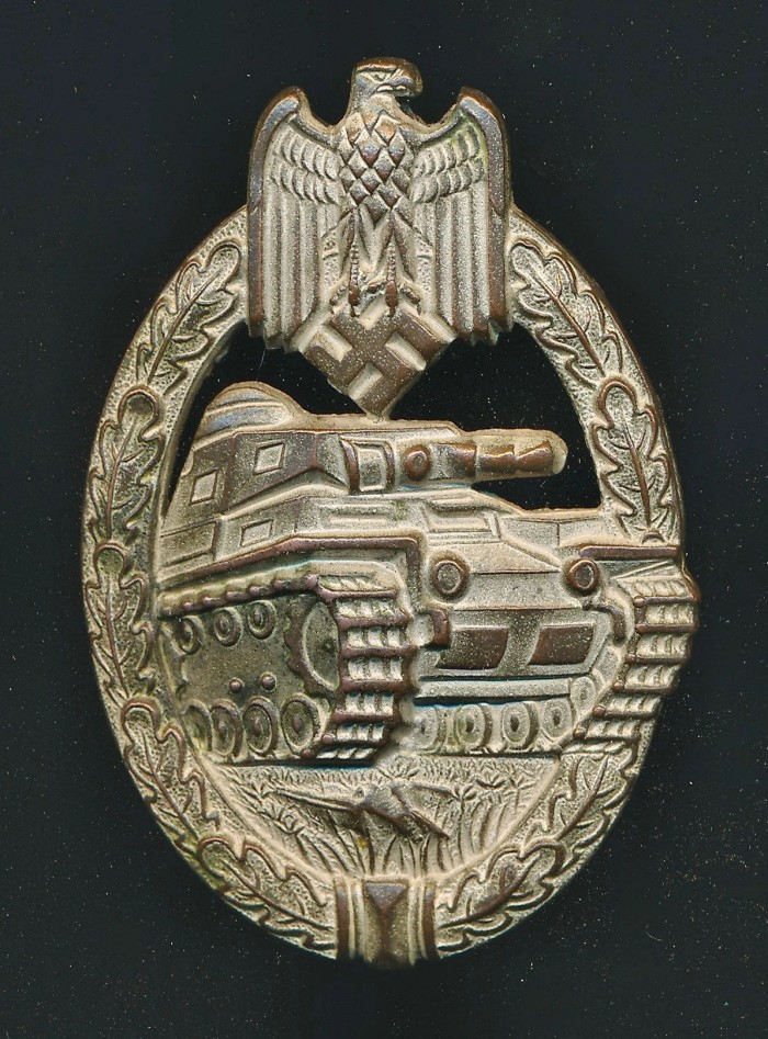 SOLD - RARE Cupal Panzer Assault Badge in Silver by Assmann