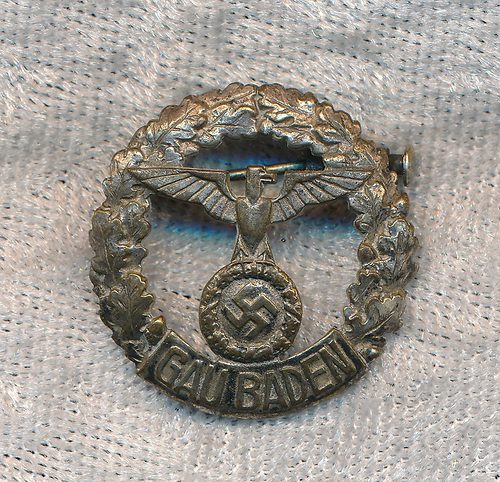 SOLD - RARE Gau Baden honor badge for women