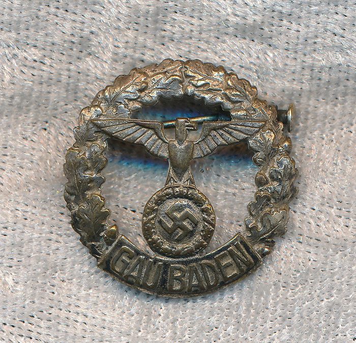 SOLD - RARE Gau Baden honor badge for women