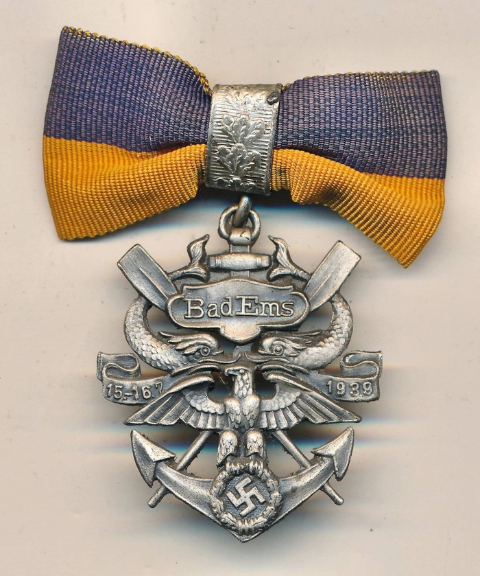 SOLD - RARE Third Reich era Rowing Competition Medal