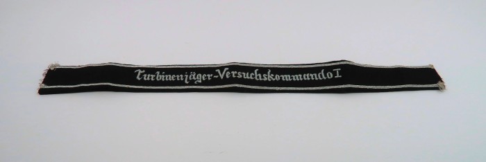 SOLD - RARE Turbinenjäger-Versuchskommando I Luftwaffe Turbine Engine Cuff Title - Image 4
