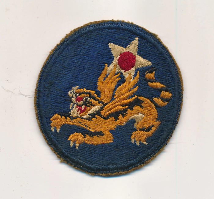 SOLD - RARE US 14th Air Force Flying Tigers Insignia