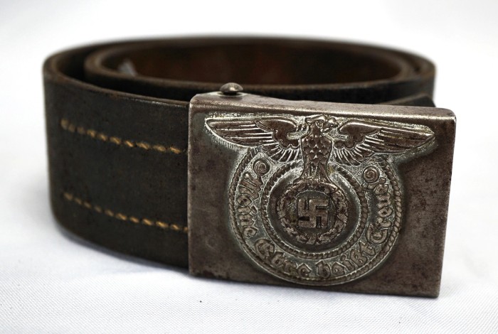 SOLD - RZM 155/40 Assmann marked SS combat belt & buckle set