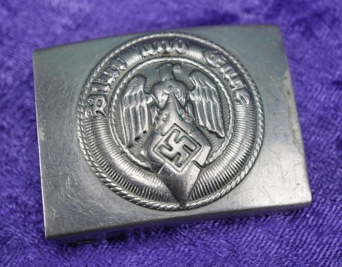 SOLD - RZM Marked Hitler Youth Belt Buckle in Nickel