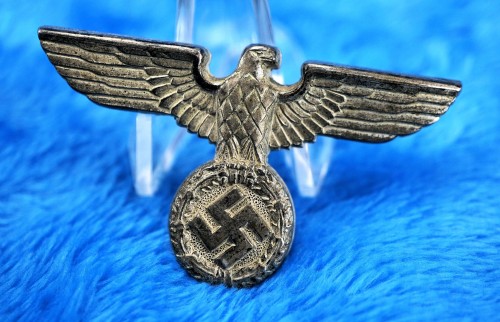 SOLD - RZM Marked Political Cap Eagle Insignia in Tombak