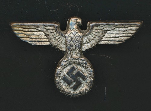 SOLD - RZM Marked Political Cap Eagle Insignia in Tombak