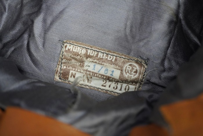 SOLD - RZM Tagged Hitler Youth Flak Helper M43 Cap - Image 4