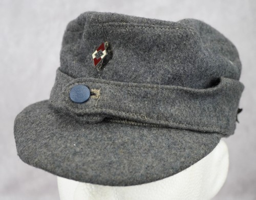 SOLD - RZM Tagged Hitler Youth Flak Helper M43 Cap