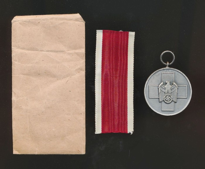 SOLD - Red Cross & Social Welfare Medal w/ Packet