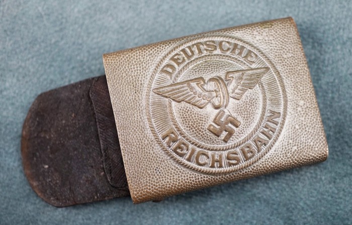 SOLD - Reichsbahn Belt Buckle w/ Tab