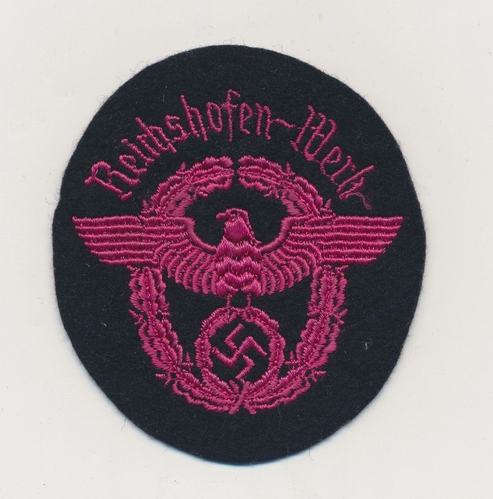 SOLD - Reichshofen Werk Feuerwehr Sleeve Eagle