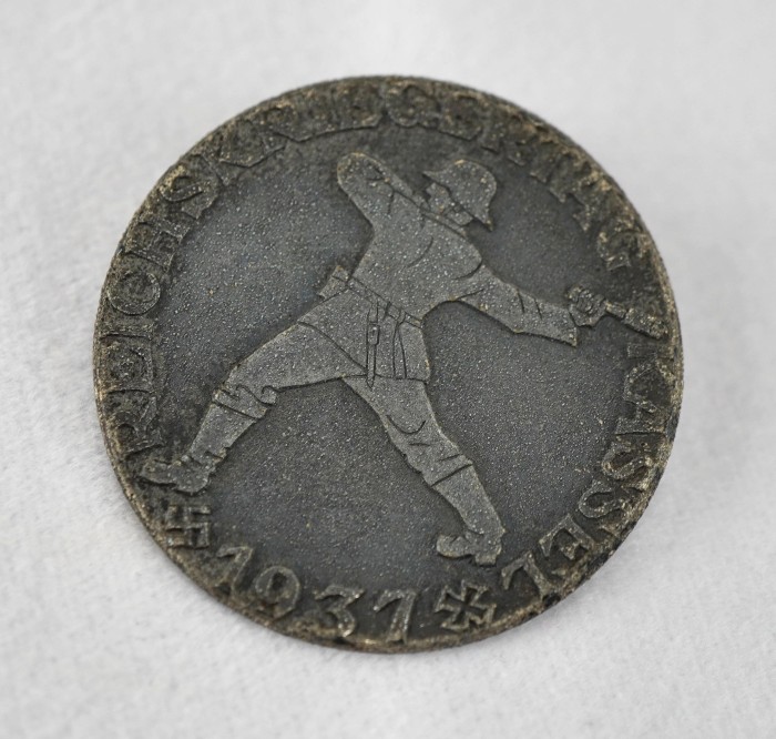 SOLD - Reichskriegertag Kassel 1937 Tinnie - Image 3