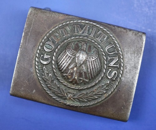 SOLD - Reichswehr Belt Buckle in Steel