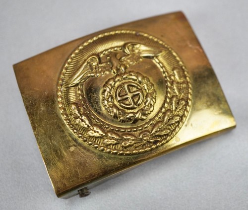 SOLD - SA Brownshirt Belt Buckle w/ Sunwheel Swastika