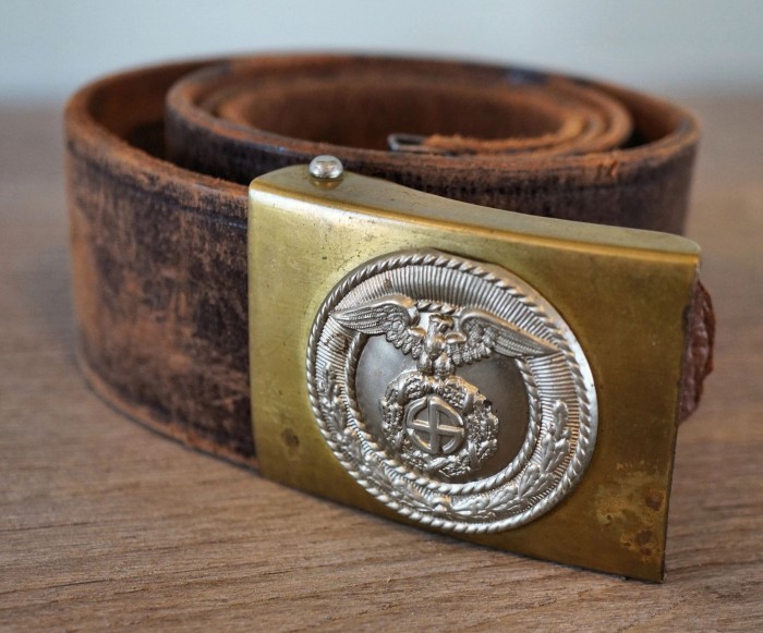 SOLD - SA Brownshirt Belt w/ Sunwheel Buckle