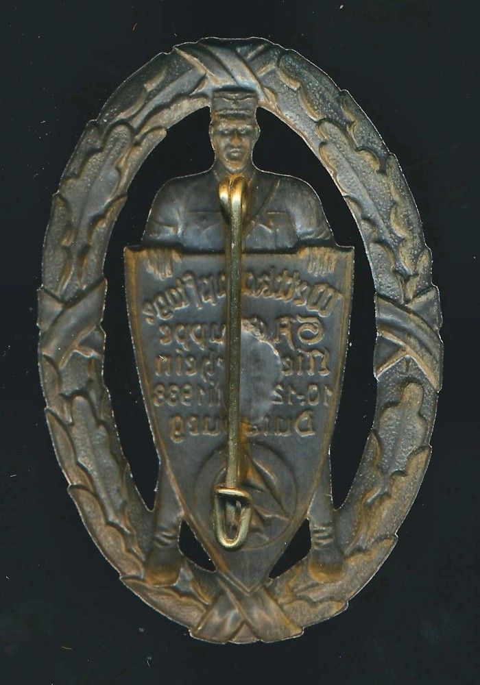 SOLD - SA Wettkämpftage Gruppe Niederrhein 1938 Tinnie - Image 2