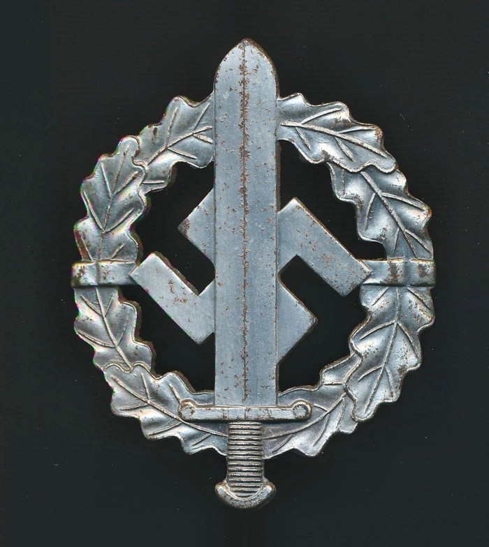 SOLD - SA sports badge in silver by W. Redo