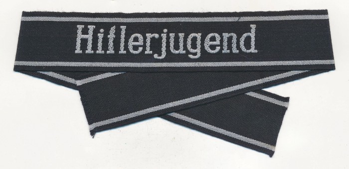 SOLD - SS Hitler Jugend Cuff Title in Bevo