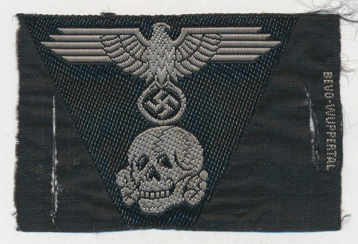 SOLD - SS Panzer Trapezoid Cap Insignia