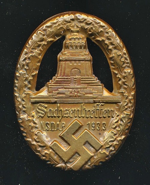 SOLD - Saschentreffen NSDAP 1933 Tinnie