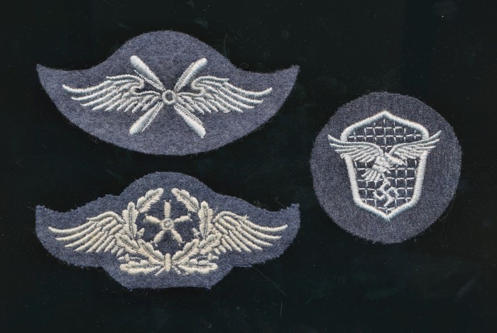 SOLD - Set of Luftwaffe Specialist Sleeve Insignia