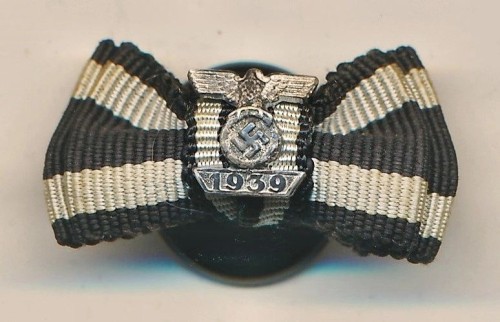 SOLD - Spange to the Iron Cross 2nd Class Button Hole Ribbon