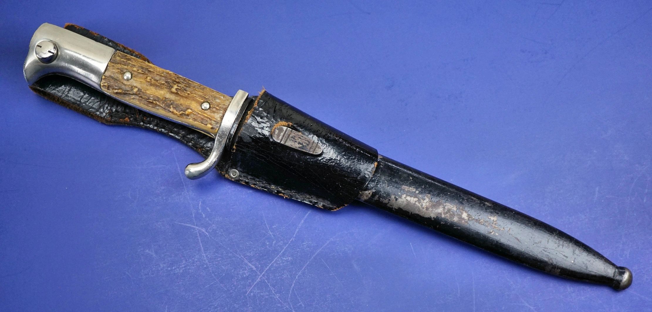 SOLD - Stag Handle Dress Bayonet by C. Gustav Spitzer - Image 3