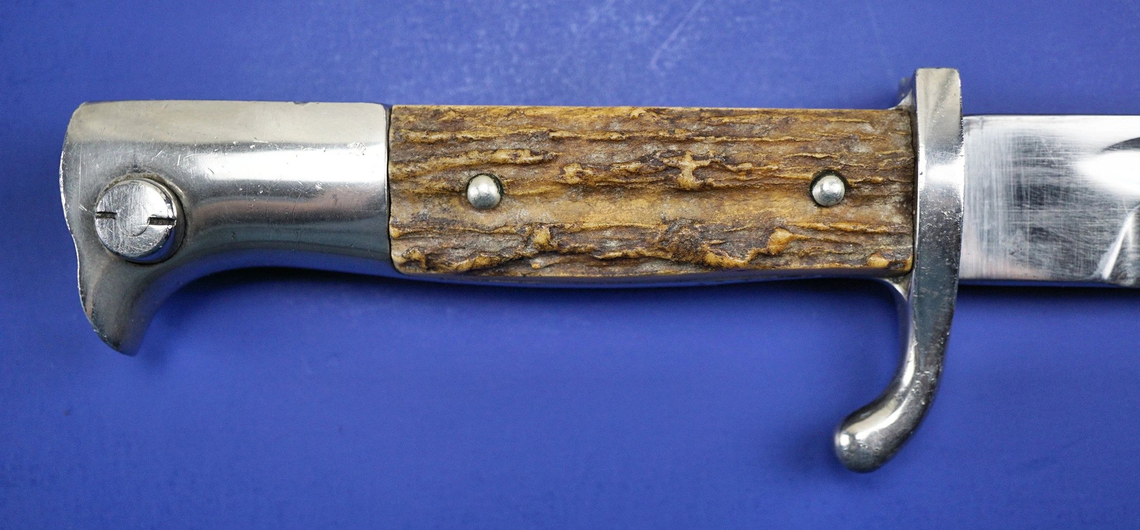 SOLD - Stag Handle Dress Bayonet by C. Gustav Spitzer - Image 6