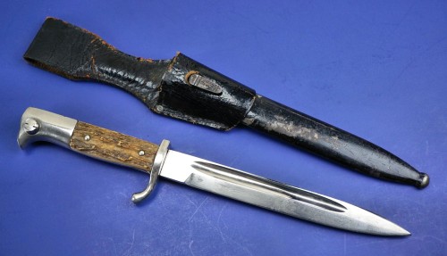 SOLD - Stag Handle Dress Bayonet by C. Gustav Spitzer