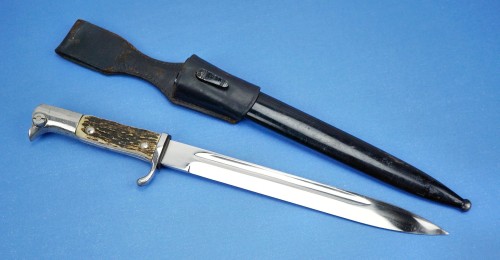 SOLD - Stag Handle Dress Bayonet by E. Pack & Sohne