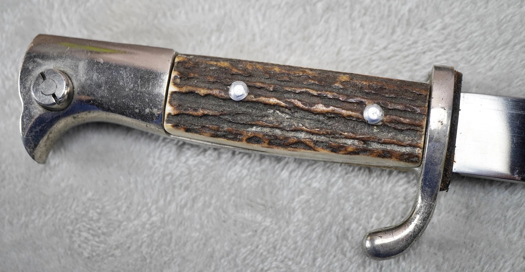 SOLD - Stag Handle Dress Bayonet by Kittermann & Moog - Image 3