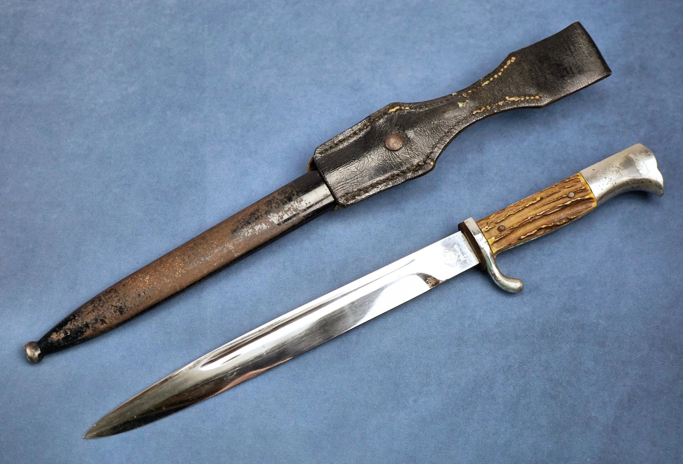 SOLD - Stag Handle Dress Bayonet by Puma - Image 2