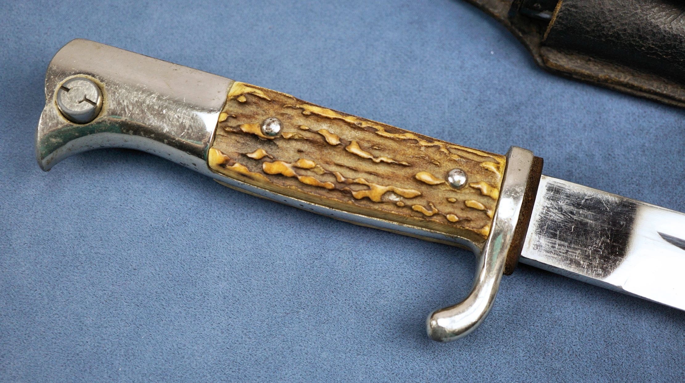 SOLD - Stag Handle Dress Bayonet by Puma - Image 5