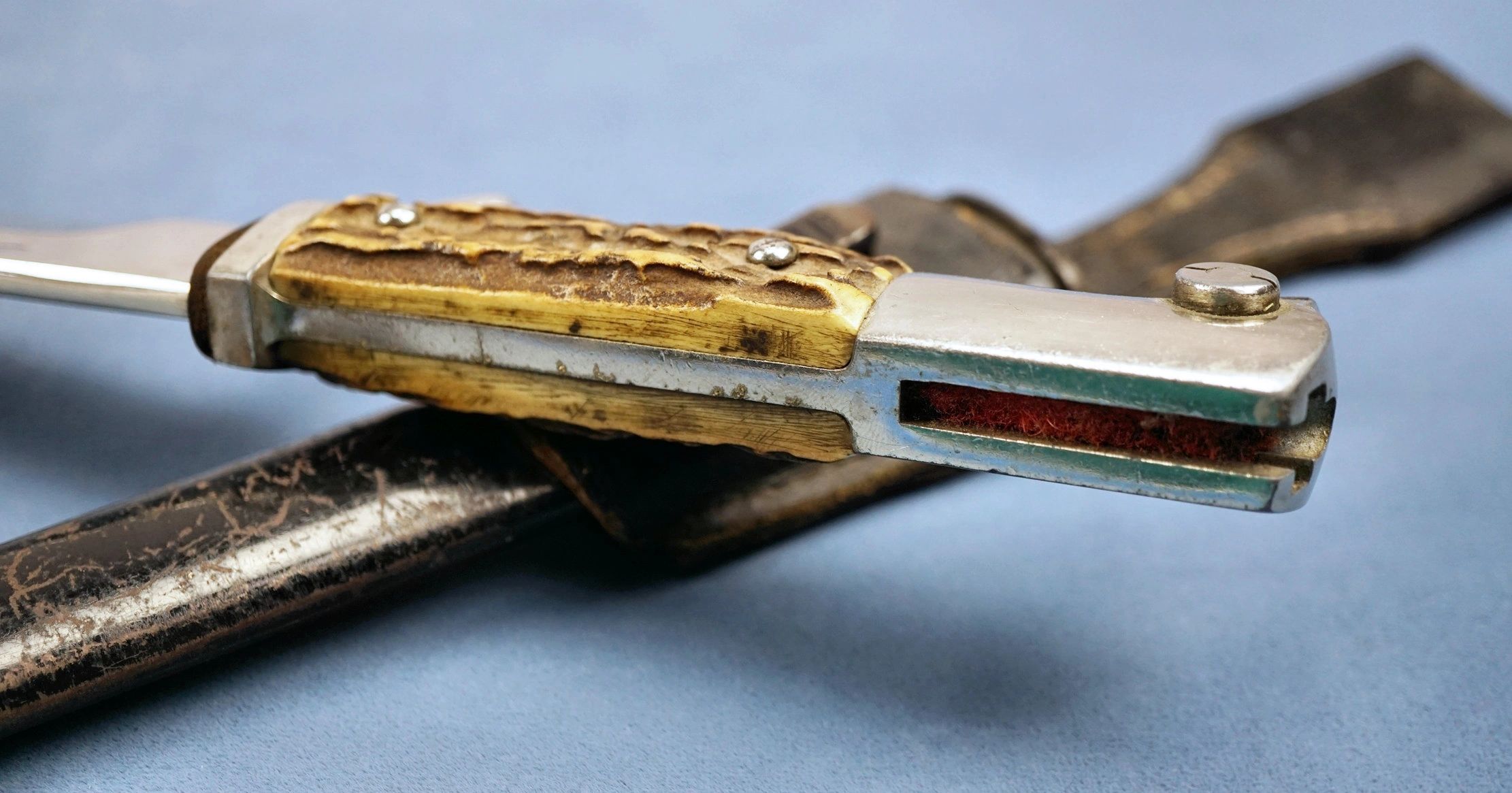 SOLD - Stag Handle Dress Bayonet by Puma - Image 8