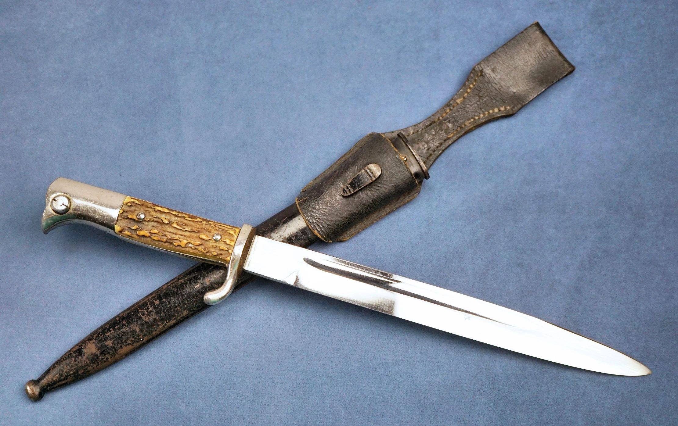 SOLD - Stag Handle Dress Bayonet by Puma - Image 9