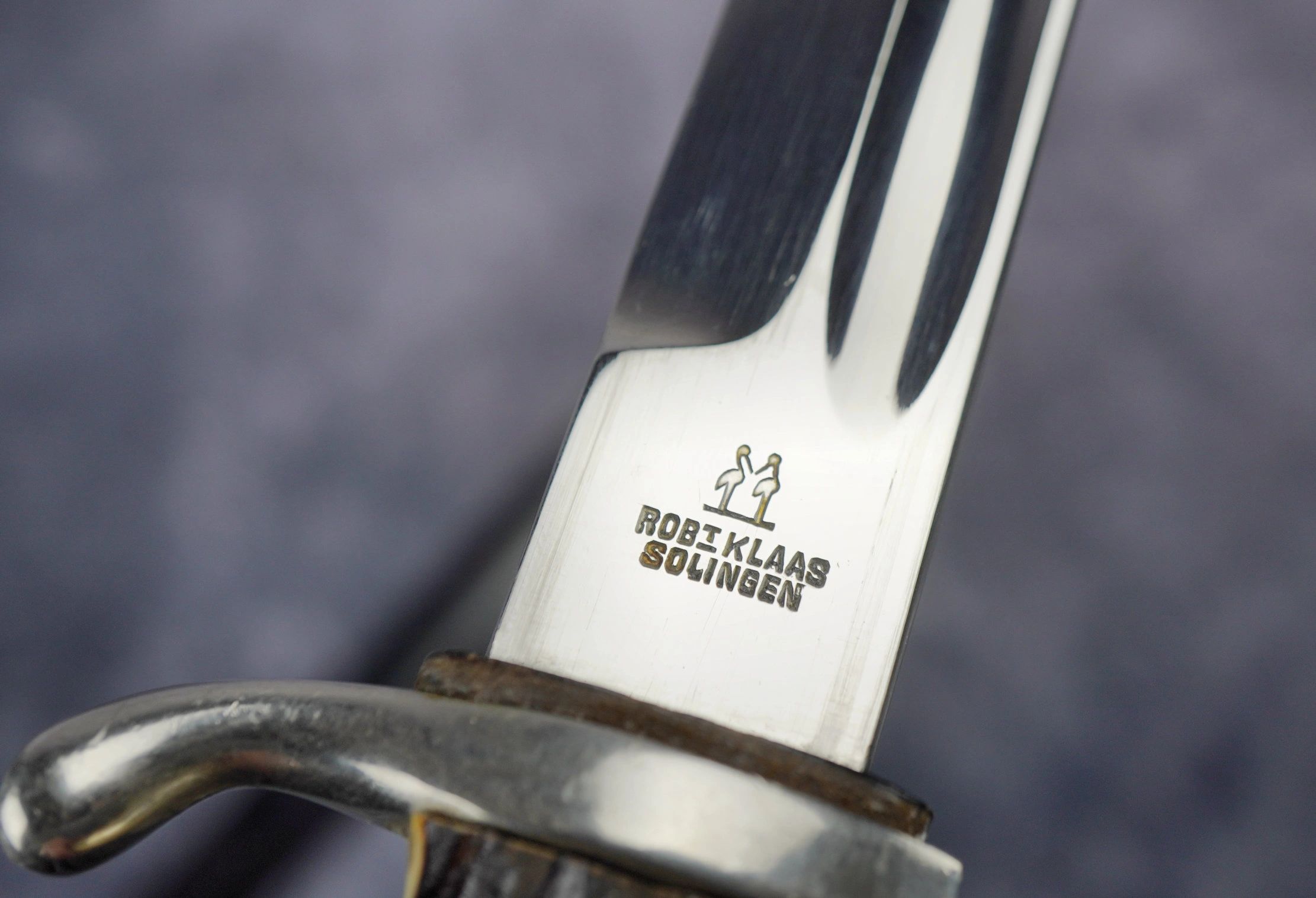 SOLD - Stag Handle Dress Bayonet by Robert Klaas - Image 7