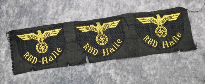 SOLD - Strip of 3 RBD Halle Sleeve Insignia