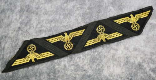 SOLD - Strip of 4 Reichsbahn Sleeve Eagles